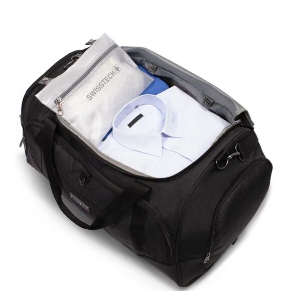 Swiss Tech 28" Excursion Travel Duffel Bag- Black - Picture 2 of 13